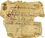 Certificate of Discharge with name of seaman, ship, date etc filled in by hand with ink