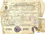 Certificate of Discharge with name of seaman, ship, date etc filled in by hand with ink