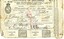 Certificate of Discharge with name of seaman, ship, date etc filled in by hand with ink