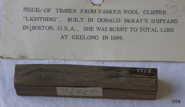 Wood Sample, c. 1854