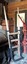 Wood and metal hand trolley, view from front left to back right