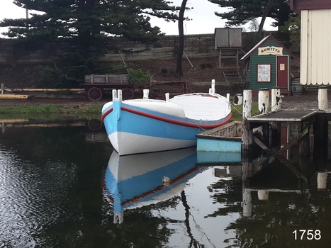 The lifeboat has the fittings for oars and for a sail