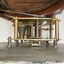 Brass mechanical clock mechanism