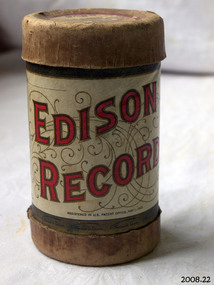 Gramophone cylinders, National Phonograph Co, Abide With Me Organ, April 1908