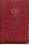 Crimson book with gold embossed title on the cover