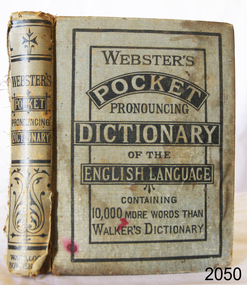 Book, Websters Pocket Pronouncing Dictionary