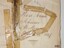 Close-up of inscription on repaired front end paper