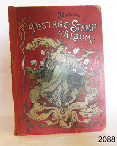 Red cover with text and illustration of a robed figure holding a staff with two snakes, and a letter