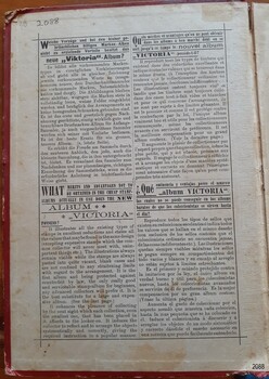 Page is divided into four, with a different language in iach section