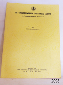 Book, The Commonwealth Lighthouse Service