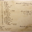 Handwritten names in pen and ink on reverse of photograph