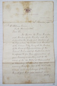 Letter, 14th November 1905