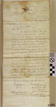 Letter with all text on the one photograph