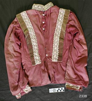 Front view of ladies bodice.