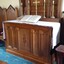 Embroidery is on the ends of the cloth that hang over the altar