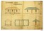 Four elevations, floor plan, stone exterior