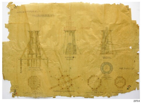 Plans with elevations, section plans, steps etc