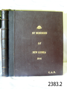 Book, My Memories of New Guinea 1944 Vol 1, after 1944