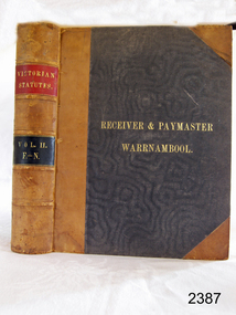 Book, The Victorian Statutes Vol 2 Receiver & Paymaster