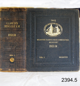 Book, Lloyds Register of Shipping 1933-34 Vol 1