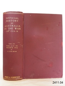 Book, Official History of Australia in the War of 1914-18 Vol 3-3
