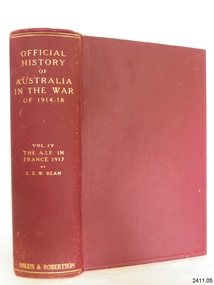 Book, Official History of Australia in the War of 1914-18 Vol 4-1