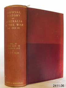 Book, Official History of Australia in the War of 1914-18 Vol 4-2