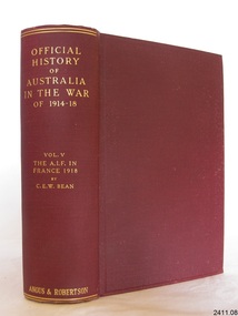 Book, Official History of Australia in War 1914-1918 Vol 5-1