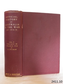 Book, Official History of Australia in the War 1914-1918 Vol 5-3