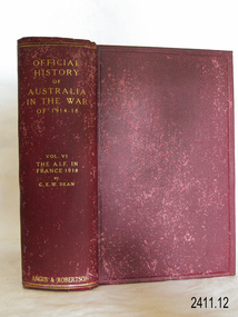Book, Official History of Australia in the War of 1914-18 Vol 6-2