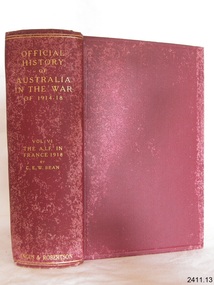 Book, Official History of Australia in the War 1914-1918 Vol 6-3