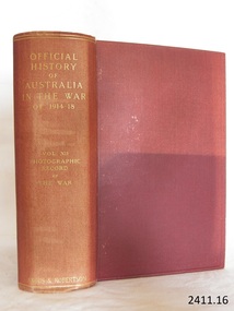 Book, Official History of Australia in the War of 1914-1918 Vol 12