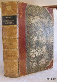 Book, The Victoria Government Gazette 1853 1 Vol 4