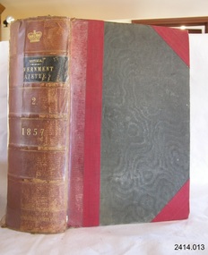 Book, The Victoria Government Gazette 1857 2 Vol 14-3