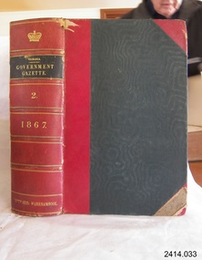 Book, The Victoria Government Gazette 1867 2 Vol 34