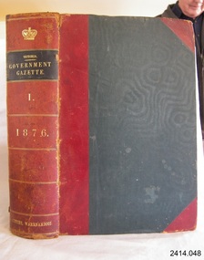 Book, The Victoria Government Gazette 1876 1 Vol 51