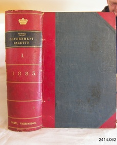 Book, The Victoria Government Gazette 1883 1 Vol 65