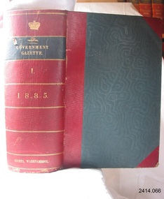 Book, The Victoria Government Gazette 1885 1 Vol 69