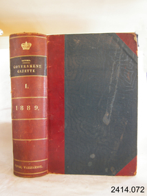 Book, The Victoria Government Gazette 1889 1 Vol 77