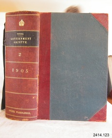 Book, The Victoria Government Gazette 1905 2 Vol 126