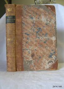 Book, The Victoria Government Gazette 1852 1 Vol 2