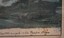 Close-up of area on print showing inscription of lithograph print's artist's name