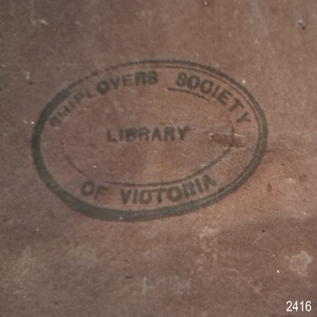 Stamp with double borders, text within boarders and in centre