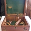 Case is fitted with protective lining and stops to protect the sextant and its parts