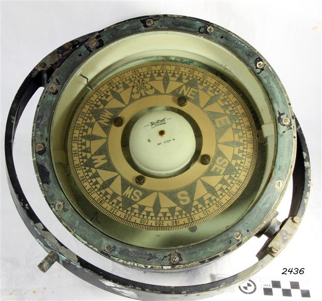 US Navy Bureau of Ships No 5 Mark 2 Boat Compass John E Hand