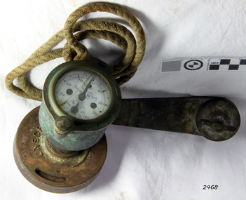 Orange) - Victorian Marine Brass Leather Binocular Sailor Instrument London  1915 (Orange) 