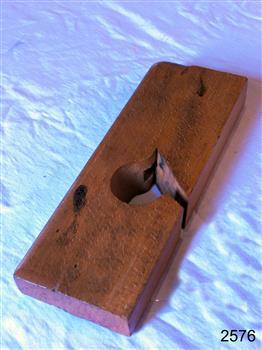 Wooden plane, varnished, no blade