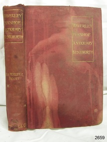 Book, Waverley Ivanhoe Antiquary Kenilworth