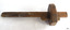 Section of two wedges can be seen. These hold the block onto the shank.