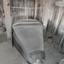 View of bellows from exit to the back pumping end